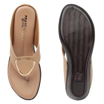 TRASE Women's Fashion Sandal | Faux Leather, Comfortable & Stylish Wedges | Ideal for Casual & Formal Occasions 2 inches heel