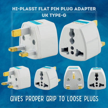 Hi-PLASST (3pcs) Type-A US Converter Plug // India to USA Universal Travel Adapter for USA, Canada, Mexico, Brazil, Philippines, Cuba, Thailand, Taiwan, Japan, Panama, etc