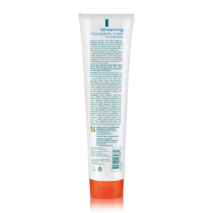 Himalaya Botanique Whitening Complete Care Toothpaste, Teeth Whitening, Fights Plaque, Fluoride Free, No Artificial Flavors, SLS Free, Cruelty Free, Foaming, Simply Mint Flavor, 5.29 Oz, 2 Pack