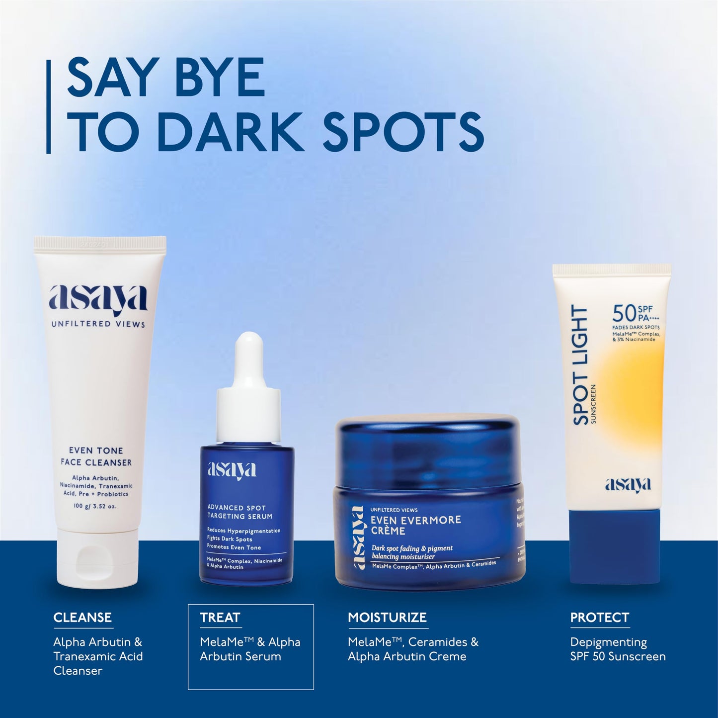 Asaya Advanced Pigmentation Serum | Reduces Dark Spots, Acne Marks & Hyperpigmentation | MelaMe™ Complex, Niacinamide & Alpha Arbutin | Evens Skin Tone & Brightens Dull Skin | Non-Irritating | Lightweight & Fast Absorbing | For Men & Women | Oily, Dry & S