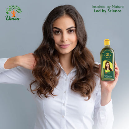 Vatika Naturals Amla Hair Oil – Nourishing Herbal Hair Oil for Stronger, Thicker & Shinier Hair – Enriched with Amla Extracts to Reduce Hair Fall, Strengthen Roots & Promote Healthy Growth – 300ml