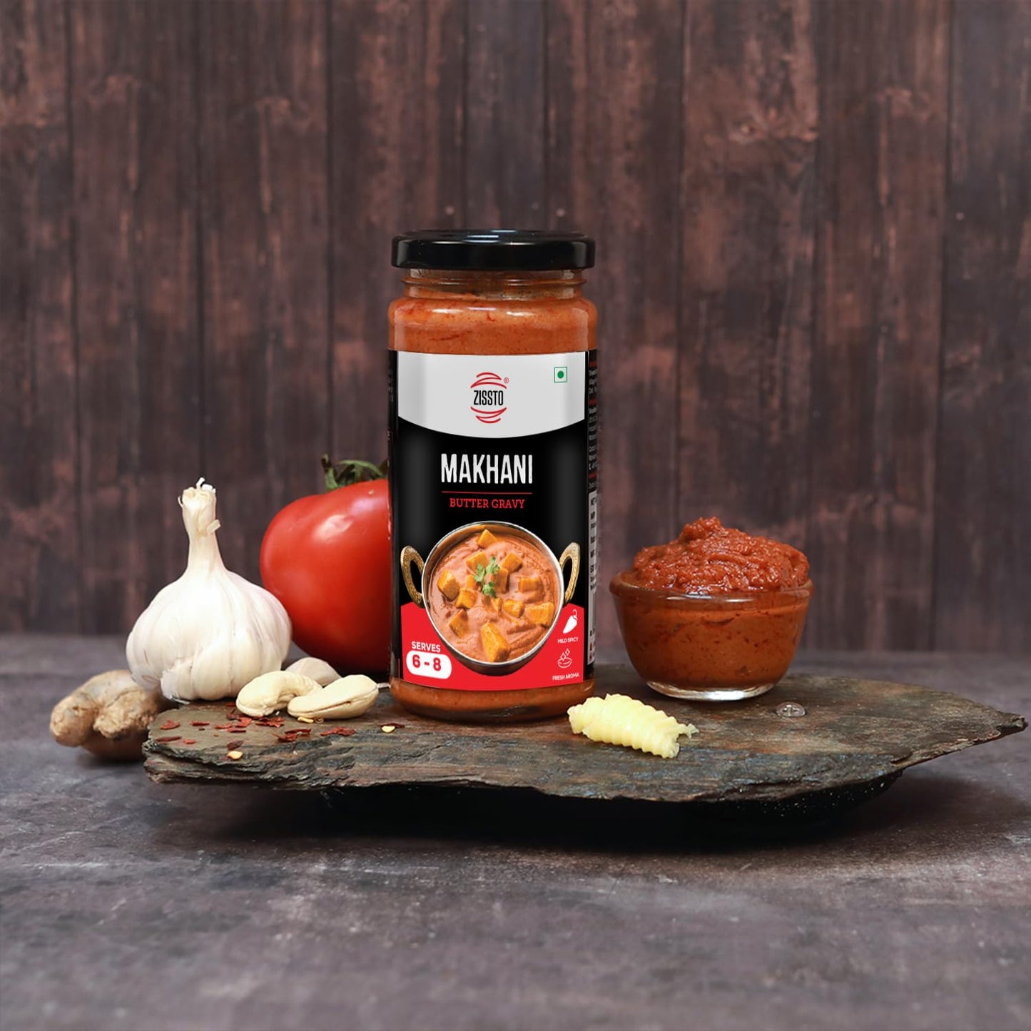 Zissto Tikka Masala Paste | Ready To Cook Mix Gravy | 250gms Serves 6-8 People | All Purpose Gravy Chicken Tikka Masala, Paneer Tikka Masala, Tikka Sandwich, Paneer Kathi Roll