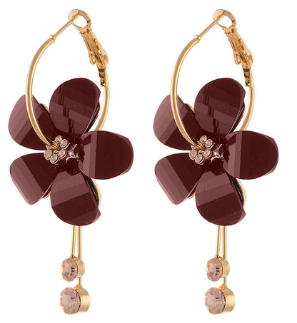YouBella Jewellery Earings Gold Plated Floral Earrings for Girls and Women