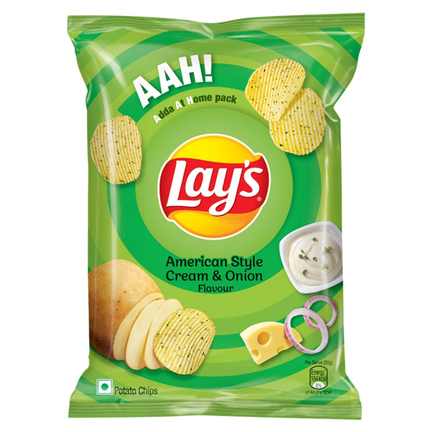 Lay's Potato Chips, India's Magic Masala Flavour, Crunchy Chips & Snacks 3 PACK