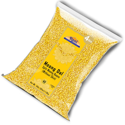 Rani Moong Whole (Ideal for cooking & sprouting, Whole Mung Beans with skin) Lentils Indian 64oz (4lbs) 1.81kg Bulk ~ All Natural | Gluten Friendly | Non-GMO | Kosher | Vegan | Indian Origin