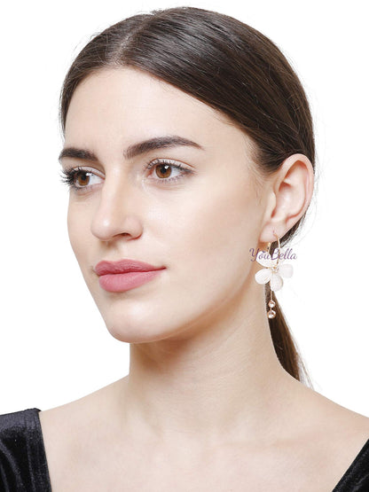 YouBella Jewellery Earings Gold Plated Floral Earrings for Girls and Women