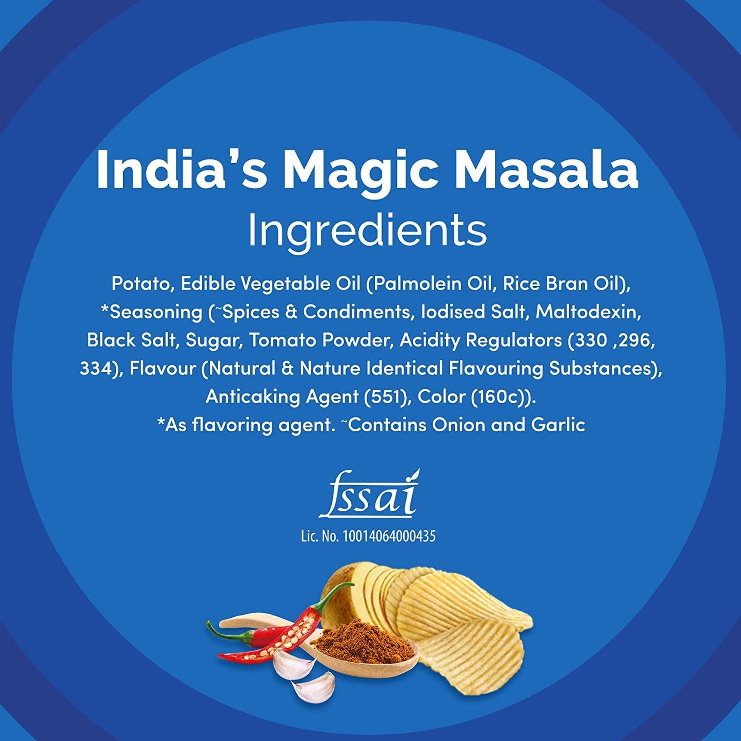 Lay's Potato Chips, India's Magic Masala Flavour, Crunchy Chips & Snacks 3 PACK