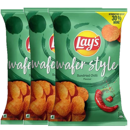 Lay's Potato Chips, India's Magic Masala Flavour, Crunchy Chips & Snacks 3 PACK