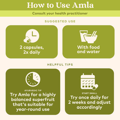 ORGANIC INDIA Amla Capsules Organic - Indian Gooseberry Herbal Vitamin Supplement, Amla Supplement, Immune Support, Vegan, Gluten-Free, Ayurvedic, Antioxidant, Non-GMO - 90 Capsules