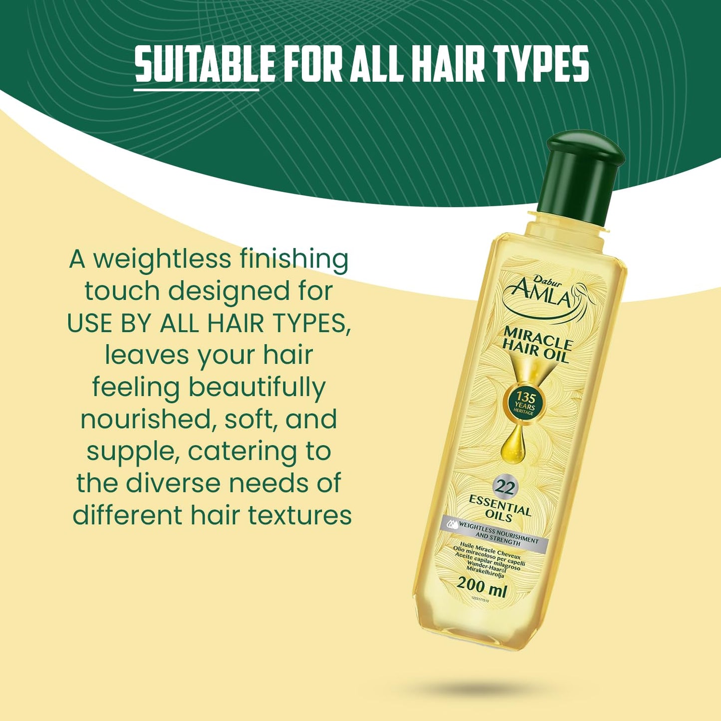 Dabur Amla Hair Oil - Nourishing Indian Oil for Men & Women, for Healthy, Moisturized Hair and Scalp (300ml)