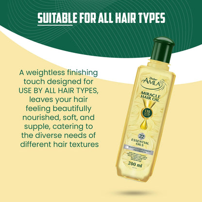 Dabur Amla Hair Oil - Nourishing Indian Oil for Men & Women, for Healthy, Moisturized Hair and Scalp (300ml)