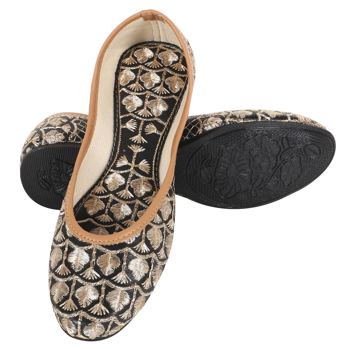 DFR Woman Embroidered Punjabi Mojari Jutti Juti for Women Shoe