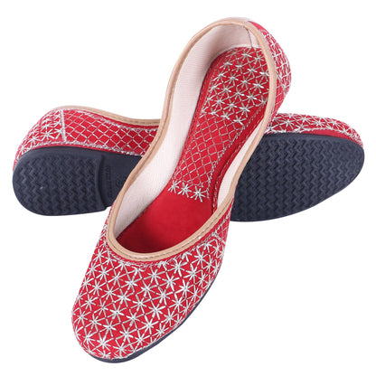 DFR Woman Embroidered Punjabi Mojari Jutti Juti for Women Shoe
