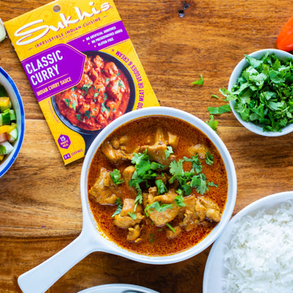 Sukhi's Indian Curry Paste - Chicken Tikka Masala Sauce 3oz (Pack of 6) 84 Servings - Gluten Free Food Indian Curry Sauce with Indian Spices