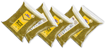 Rani Moong Whole (Ideal for cooking & sprouting, Whole Mung Beans with skin) Lentils Indian 64oz (4lbs) 1.81kg Bulk ~ All Natural | Gluten Friendly | Non-GMO | Kosher | Vegan | Indian Origin