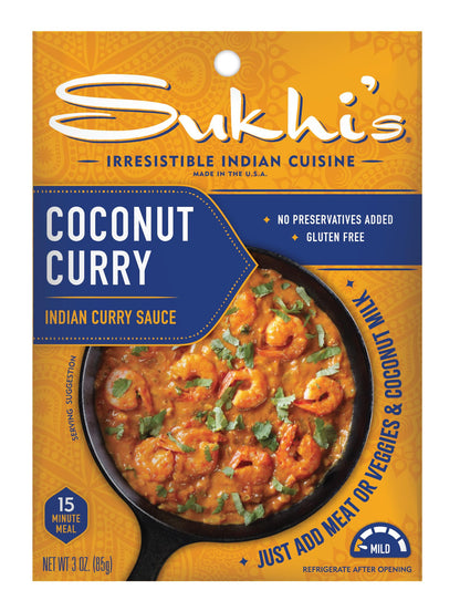Sukhi's Indian Curry Paste - Chicken Tikka Masala Sauce 3oz (Pack of 6) 84 Servings - Gluten Free Food Indian Curry Sauce with Indian Spices