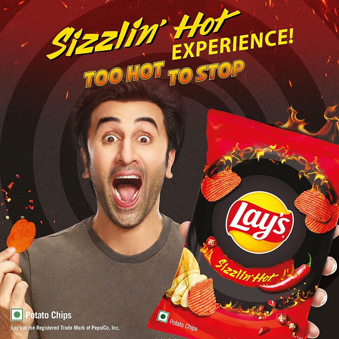 Lay's Potato Chips, India's Magic Masala Flavour, Crunchy Chips & Snacks 3 PACK