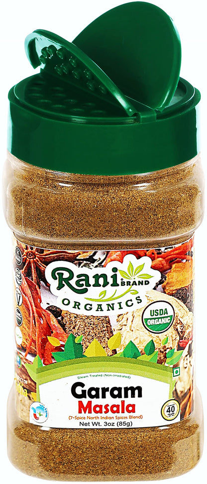 Rani Garam Masala Indian 11-Spice Blend 3oz (85g) PET Jar ~ All Natural, Salt-Free | Vegan | No Colors | Gluten Friendly | NON-GMO | Kosher | Indian Origin