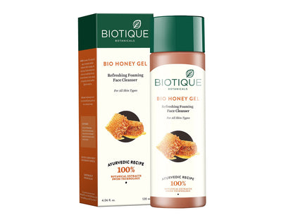 Biotique Bio Apricot Refreshing Body Wash, 190ml And Biotique Bio Honey Gel Refreshing Foaming Face Cleanser, 120ml