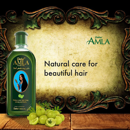 Vatika Naturals Amla Hair Oil – Nourishing Herbal Hair Oil for Stronger, Thicker & Shinier Hair – Enriched with Amla Extracts to Reduce Hair Fall, Strengthen Roots & Promote Healthy Growth – 300ml