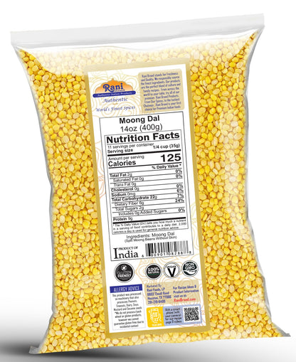 Rani Moong Whole (Ideal for cooking & sprouting, Whole Mung Beans with skin) Lentils Indian 64oz (4lbs) 1.81kg Bulk ~ All Natural | Gluten Friendly | Non-GMO | Kosher | Vegan | Indian Origin