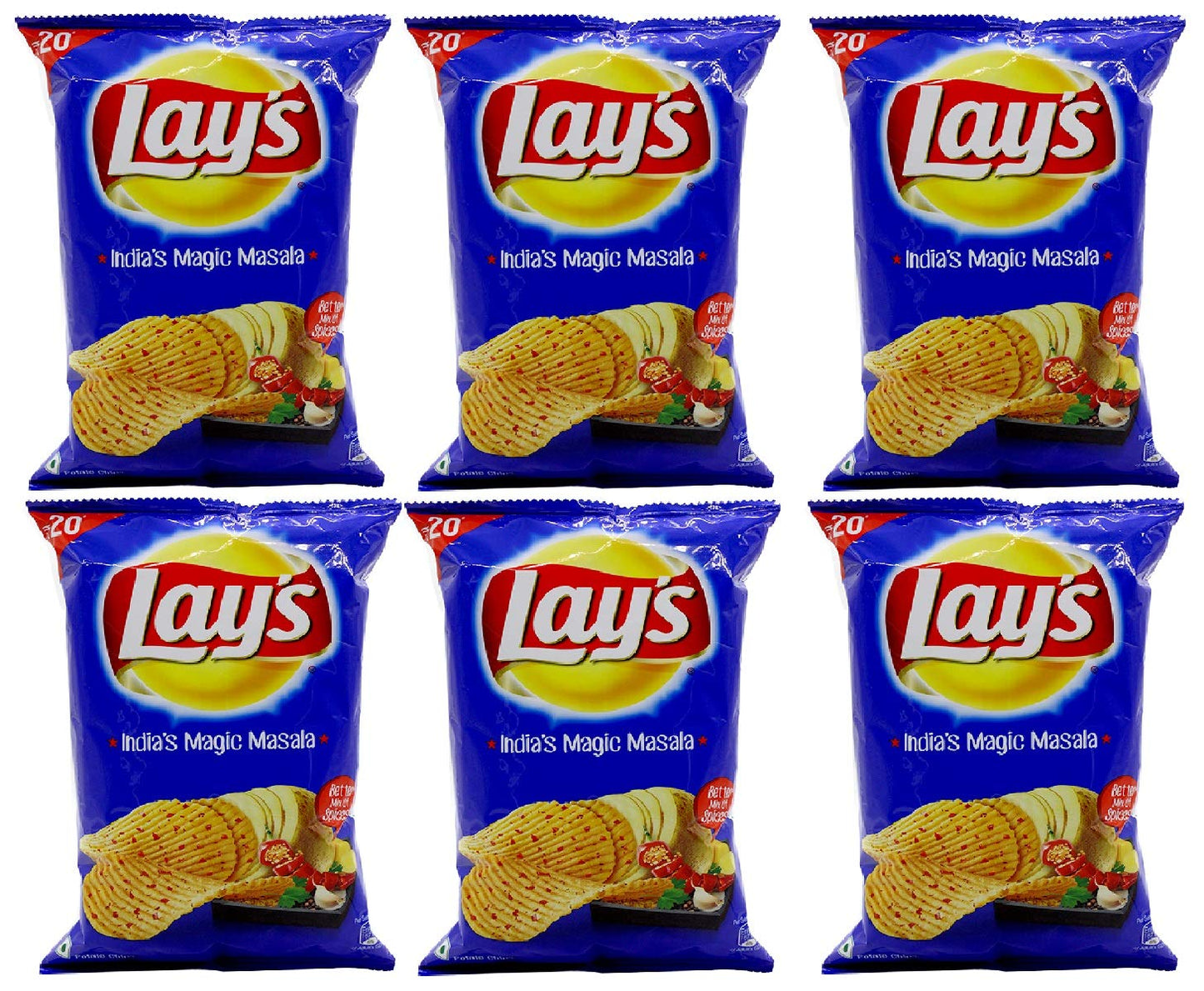 Great Bazaar Lays India's Magic Masala, 52g (6 Pack)