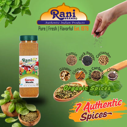 Rani Garam Masala Indian 11-Spice Blend 3oz (85g) PET Jar ~ All Natural, Salt-Free | Vegan | No Colors | Gluten Friendly | NON-GMO | Kosher | Indian Origin