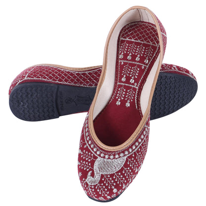DFR Woman Embroidered Punjabi Mojari Jutti Juti for Women Shoe