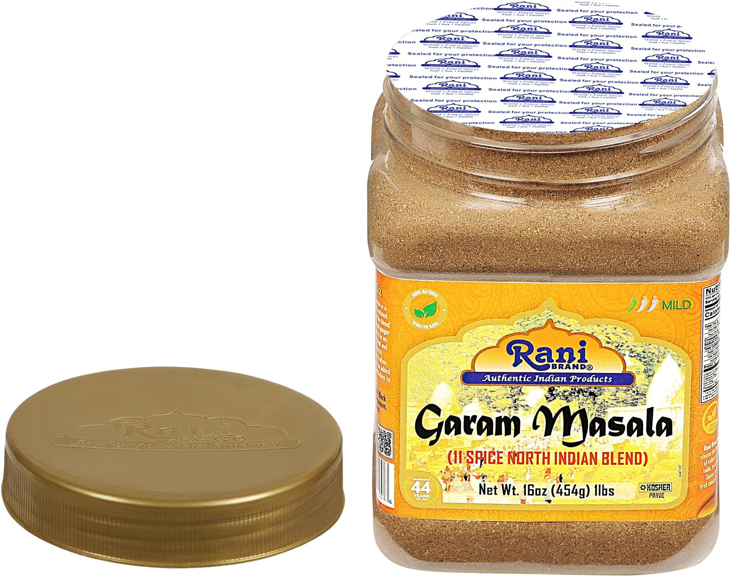 Rani Garam Masala Indian 11-Spice Blend 3oz (85g) PET Jar ~ All Natural, Salt-Free | Vegan | No Colors | Gluten Friendly | NON-GMO | Kosher | Indian Origin