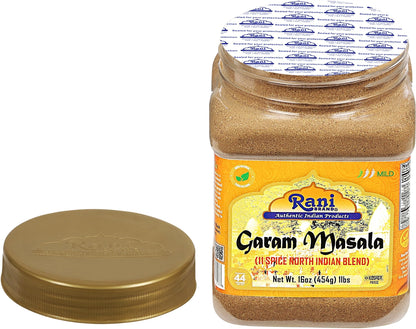 Rani Garam Masala Indian 11-Spice Blend 3oz (85g) PET Jar ~ All Natural, Salt-Free | Vegan | No Colors | Gluten Friendly | NON-GMO | Kosher | Indian Origin