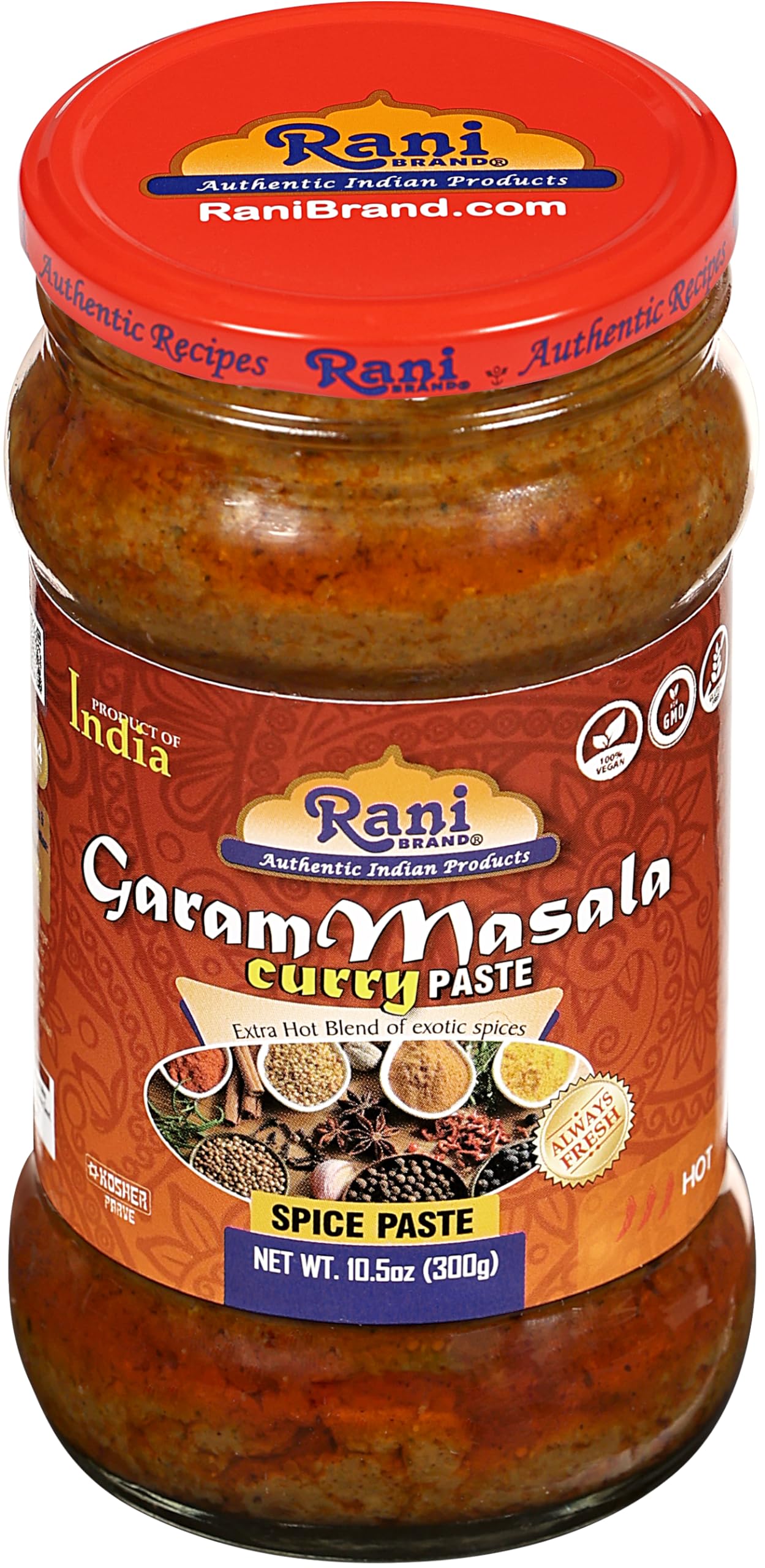 Rani Garam Masala Indian 11-Spice Blend 3oz (85g) PET Jar ~ All Natural, Salt-Free | Vegan | No Colors | Gluten Friendly | NON-GMO | Kosher | Indian Origin
