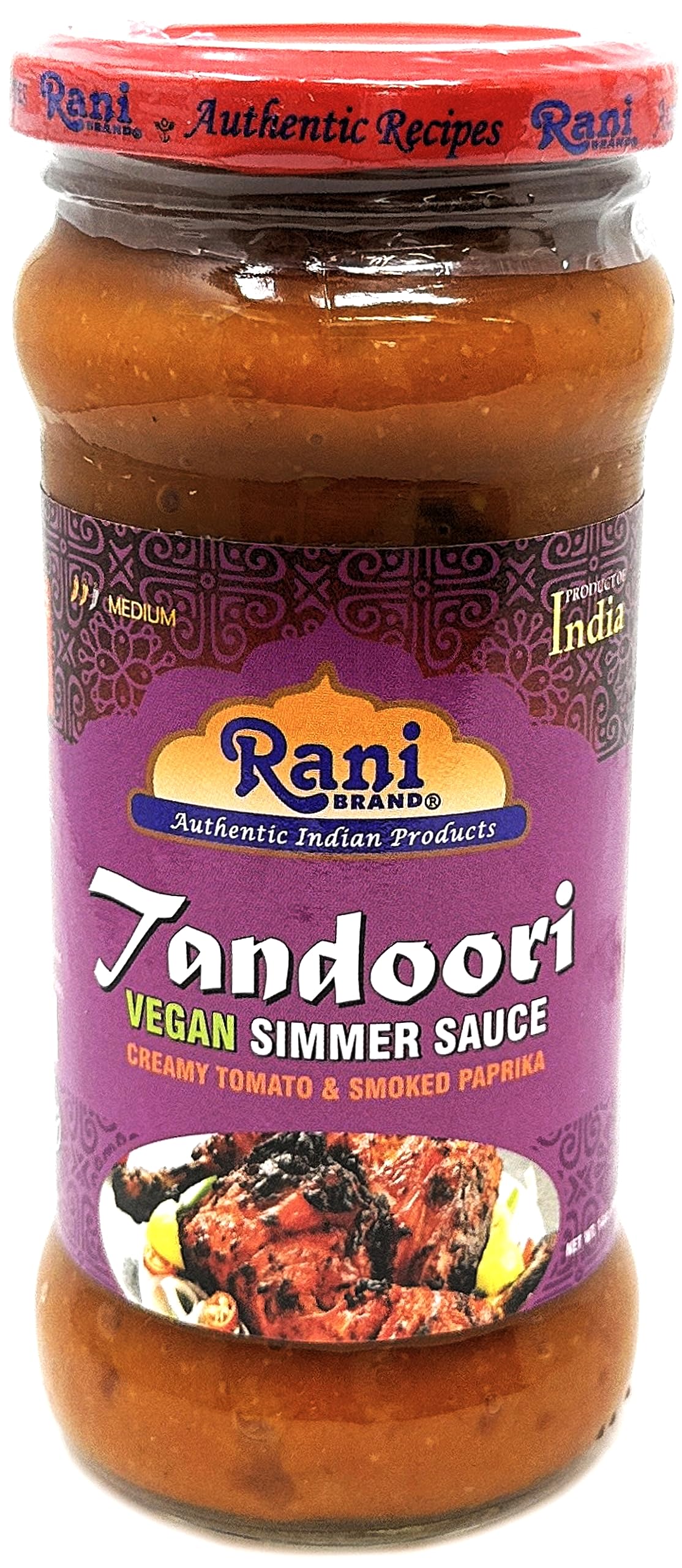 Rani Tandoori Masala (Natural, No Colors Added) Indian 11-Spice Blend 3oz (85g) PET Jar ~ Salt Free | Vegan | Gluten Friendly | NON-GMO | Kosher | Indian Origin