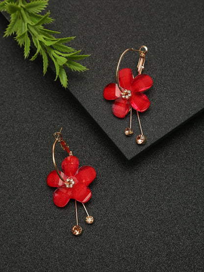 YouBella Jewellery Earings Gold Plated Floral Earrings for Girls and Women