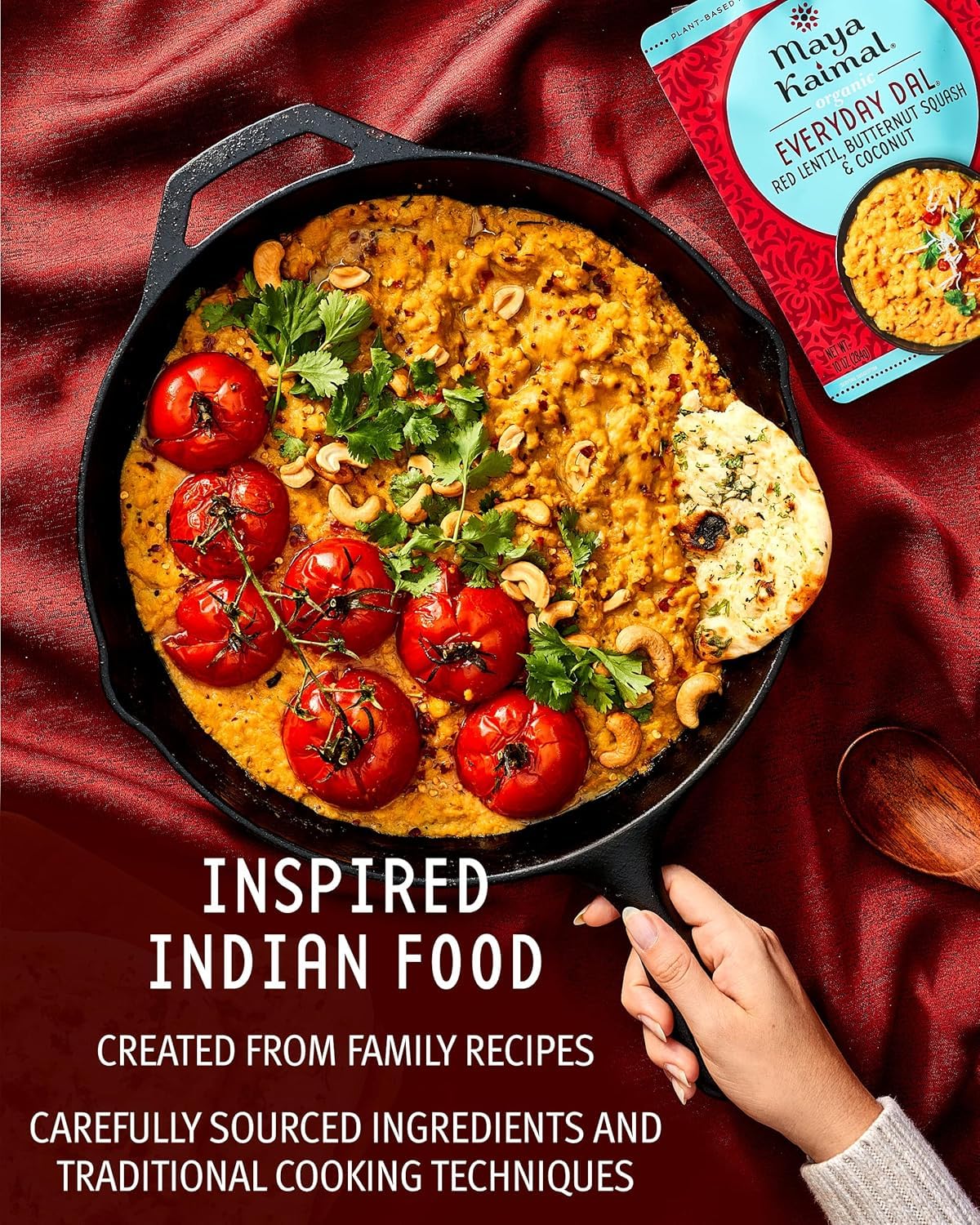 MAYA KAIMAL Organic, Everyday Dal, Red Lentil, Butternut Squash & Coconut, 10 OZ