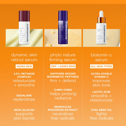 Dermalogica Biolumin-C Serum, Vitamin C Dark Spot Serum for Face with Peptide and AHA - Exfoliates and Reduces Unbalanced Pigmentation for Brighter, Firmer Skin
