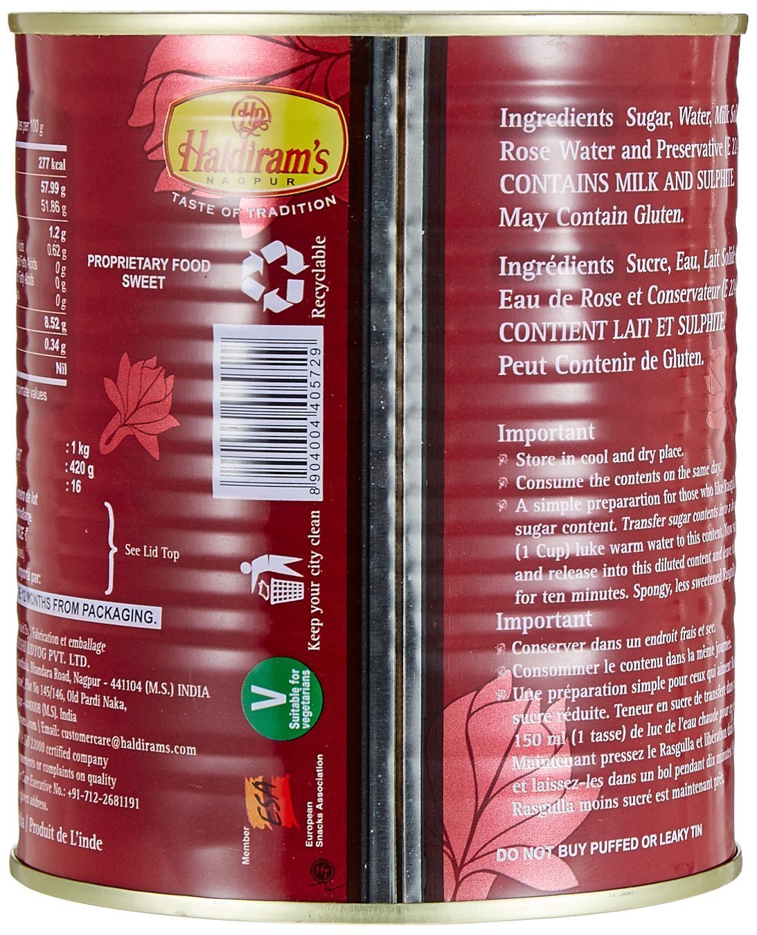 Diwali Sweets - Haldirams Rasgulla, 1kg - Styledivahub …