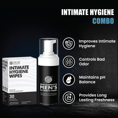 Skin Elements Intimate Wash for Men with Passion Fruit (4.05 Fl Oz) | pH Balanced Foaming Intimate Wash | Prevents Itching, Irritation & Bad Odor |