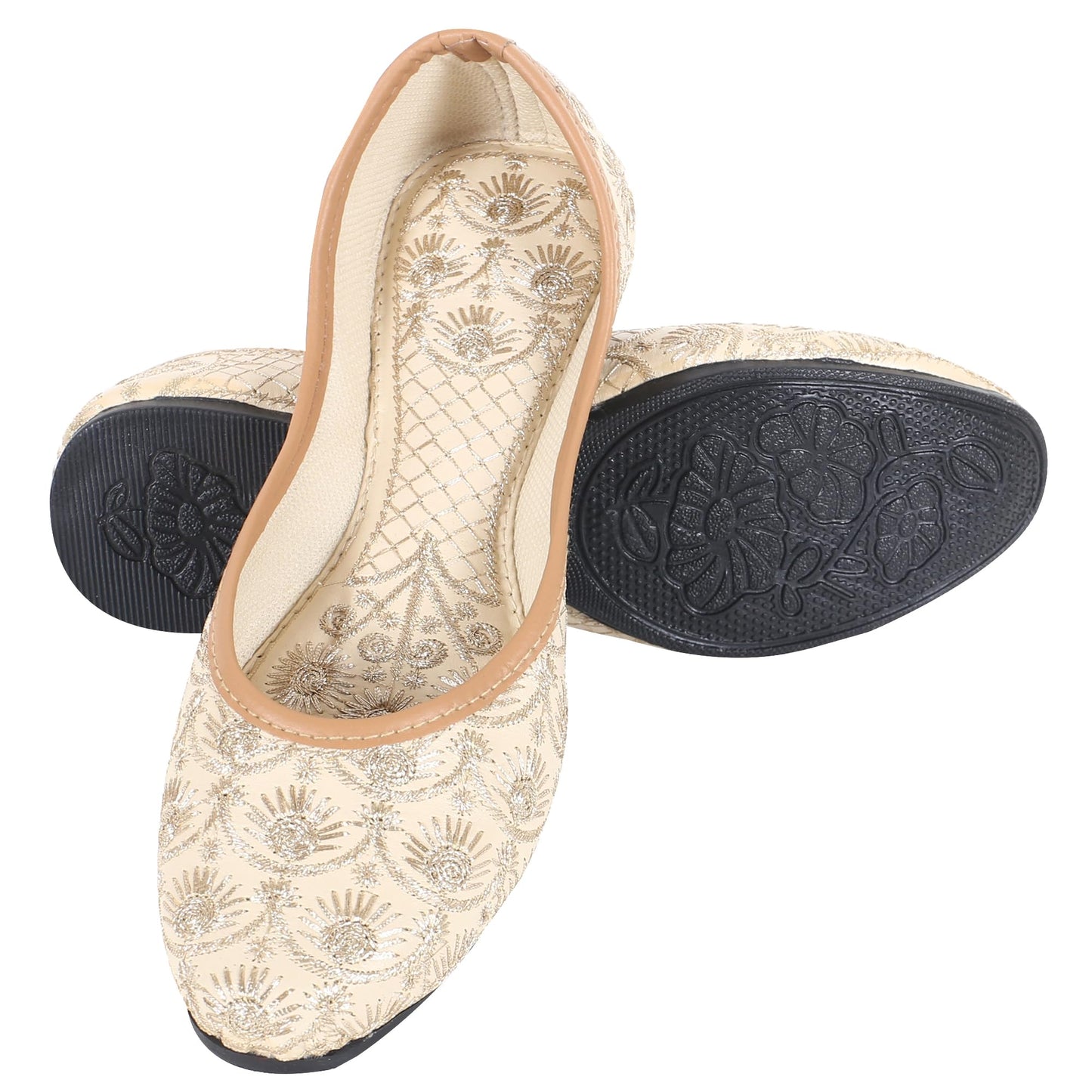 DFR Woman Embroidered Punjabi Mojari Jutti Juti for Women Shoe