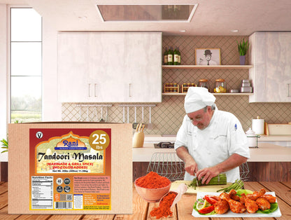 Rani Tandoori Masala (Natural, No Colors Added) Indian 11-Spice Blend 3oz (85g) PET Jar ~ Salt Free | Vegan | Gluten Friendly | NON-GMO | Kosher | Indian Origin