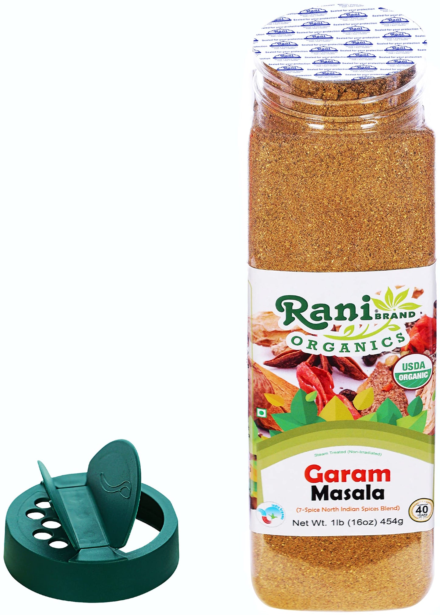 Rani Garam Masala Indian 11-Spice Blend 3oz (85g) PET Jar ~ All Natural, Salt-Free | Vegan | No Colors | Gluten Friendly | NON-GMO | Kosher | Indian Origin