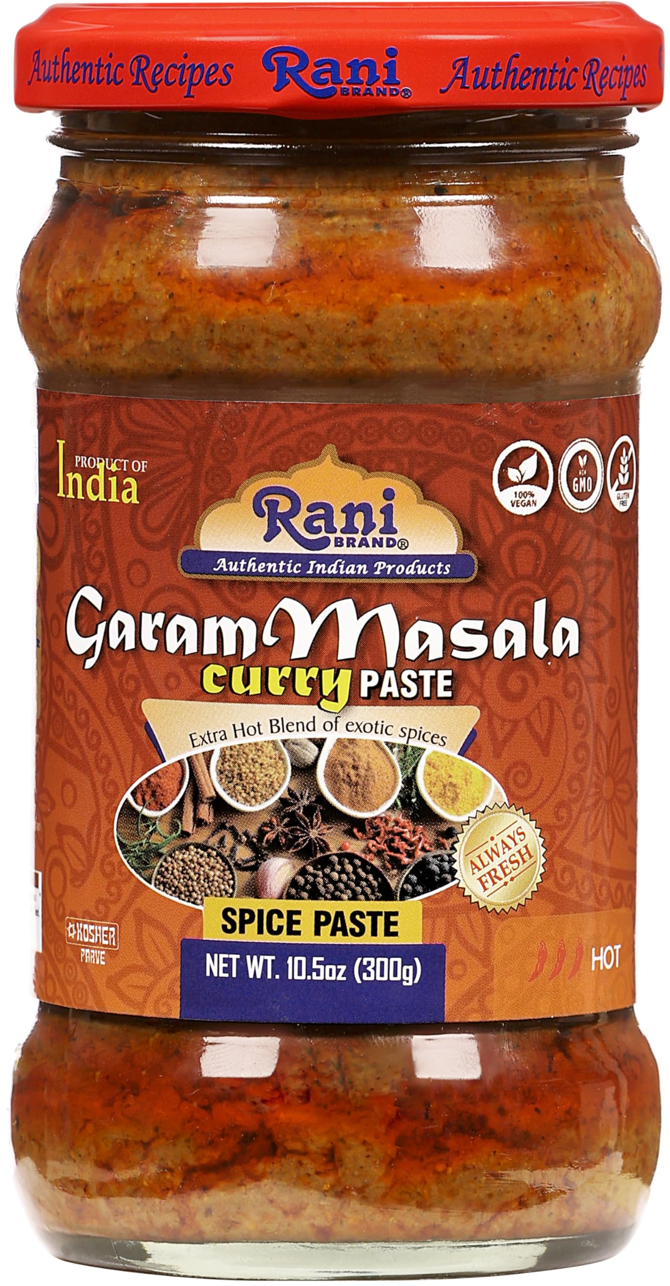Rani Garam Masala Indian 11-Spice Blend 3oz (85g) PET Jar ~ All Natural, Salt-Free | Vegan | No Colors | Gluten Friendly | NON-GMO | Kosher | Indian Origin