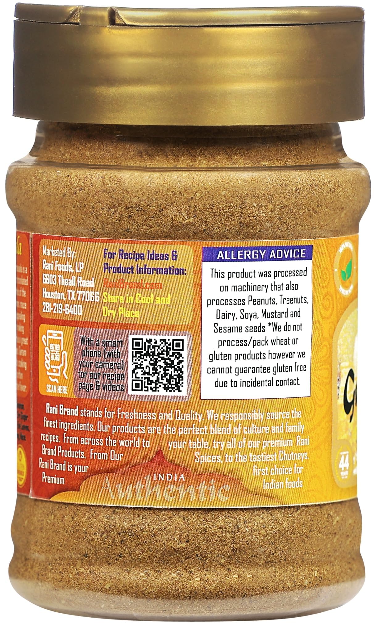 Rani Garam Masala Indian 11-Spice Blend 3oz (85g) PET Jar ~ All Natural, Salt-Free | Vegan | No Colors | Gluten Friendly | NON-GMO | Kosher | Indian Origin