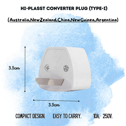 Hi-PLASST (3pcs) Type-A US Converter Plug // India to USA Universal Travel Adapter for USA, Canada, Mexico, Brazil, Philippines, Cuba, Thailand, Taiwan, Japan, Panama, etc