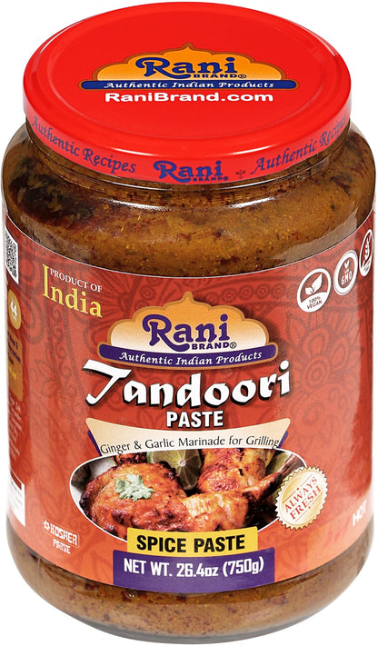 Rani Tandoori Masala (Natural, No Colors Added) Indian 11-Spice Blend 3oz (85g) PET Jar ~ Salt Free | Vegan | Gluten Friendly | NON-GMO | Kosher | Indian Origin
