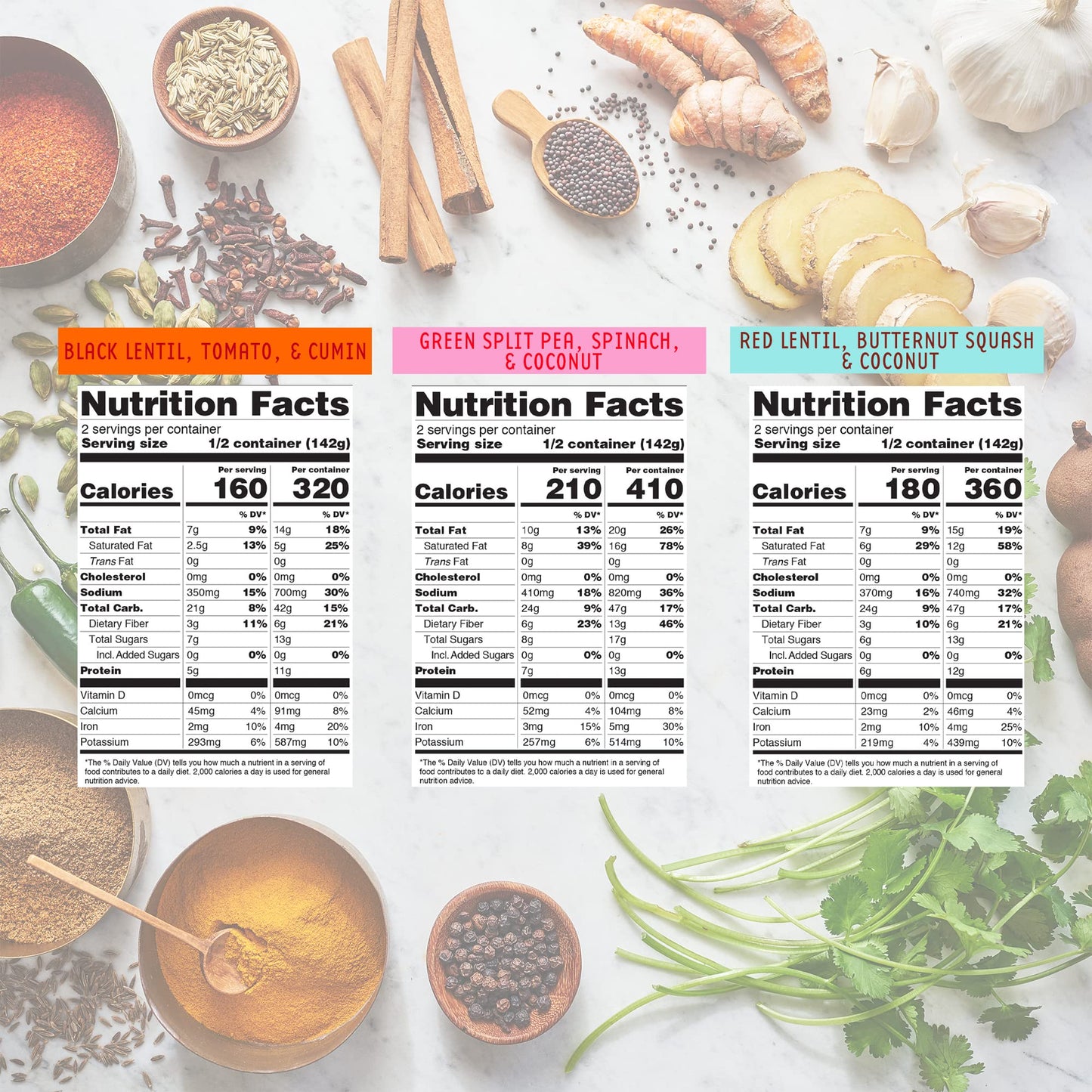 Maya Kaimal Foods - Organic Indian Everyday Dal - 6 pack variety of 10oz Ready to Eat Meals - Fully Cooked - Vegan - Kosher - Microwavable - made from Lentils, Beans, Squash, Coconut, Peas