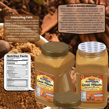 Rani Garam Masala Indian 11-Spice Blend 3oz (85g) PET Jar ~ All Natural, Salt-Free | Vegan | No Colors | Gluten Friendly | NON-GMO | Kosher | Indian Origin