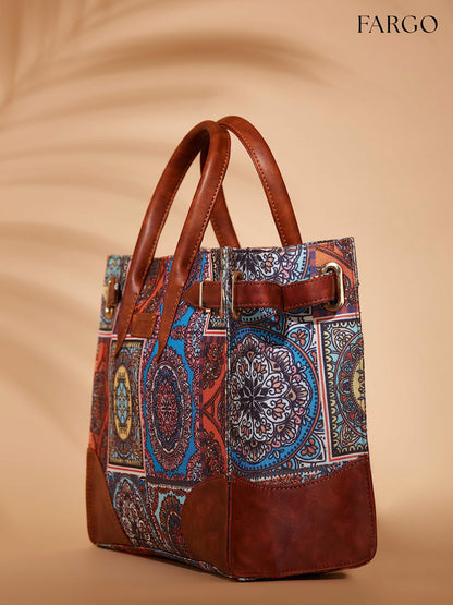 Fargo Canvas Laptop Handbag For Women - Stylish & Durable Tote Bag, Fits 15-Inch Laptop