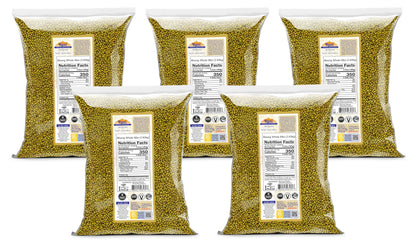 Rani Moong Whole (Ideal for cooking & sprouting, Whole Mung Beans with skin) Lentils Indian 64oz (4lbs) 1.81kg Bulk ~ All Natural | Gluten Friendly | Non-GMO | Kosher | Vegan | Indian Origin