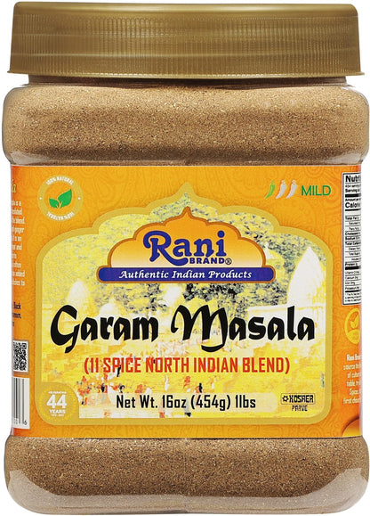 Rani Garam Masala Indian 11-Spice Blend 3oz (85g) PET Jar ~ All Natural, Salt-Free | Vegan | No Colors | Gluten Friendly | NON-GMO | Kosher | Indian Origin