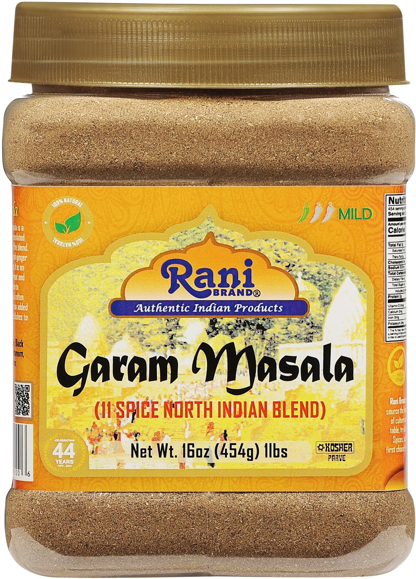 Rani Garam Masala Indian 11-Spice Blend 3oz (85g) PET Jar ~ All Natural, Salt-Free | Vegan | No Colors | Gluten Friendly | NON-GMO | Kosher | Indian Origin
